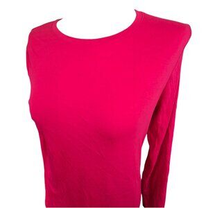 Womans Long Sleeve Shirt Salmon Pink Tee Bloouse NWOT Plus Size XXL JJ4239